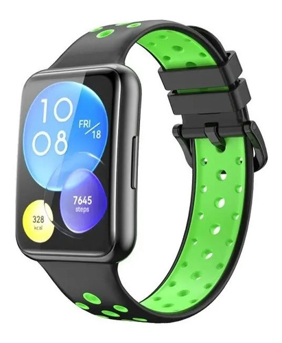 Correa Transpirable + Mica Compatible Con Huawei Watch Fit 2