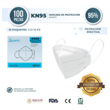 Cubrebocas Kn95 Sanwo Blanco Ajuste Nasal Certificado 100pz Diseño De La Tela Liso