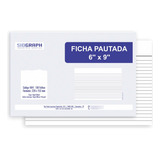 Bloco De Folhas Para Pastas E Arquivos Expansíveis Sidgraph 6x9 Tipo Pautada