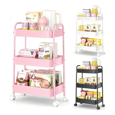Immek Carrito Auxiliar Para Estetica Organizador Multiuso 3niveles,estructura De Acero Inoxidable Resistente Y Duradera,diseño Inferior De Malla, Fácil De Limpiar,ruedas Silenciosas Bloqueables Rosa | MercadoLibre