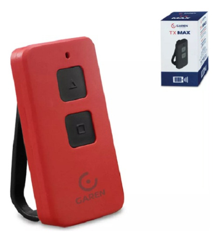 Control Remoto Portón Automático Tx Max Seg 433mhz Rojo