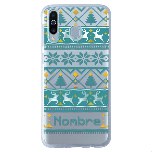 Funda Para Galaxy Ugly Sweater Navidad Personalizada Nombres