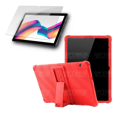 Vidrio Y Silicona Tablet Mediapad Huawei T5-10 