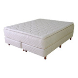 Sommier Multiflex Rb600 Pillow Queen 160x200 Resortes Color Blanco