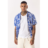 Camisa Mc Okesay Azul Tascani