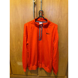 Casaco Nike Laranja Original Unissex Meio Ziper