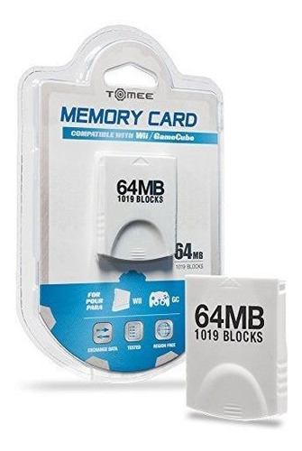 Tomee Wii /gamecube 64mb Tarjeta De Memoria (1019 Bloques)