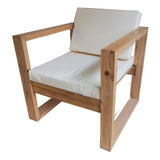 Sillon Individual De Madera Tapizado Moderno.