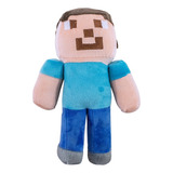 Peluche Suavecito Minecraft, 30cm De Alto, Aventurero Steve.