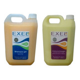 Kit Shampoo + Enjuague Trigo Gel Profesional  Exel 