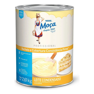 Leite Condensado Moça Nestlé Consistência Firme 2,61kg | MercadoLivre