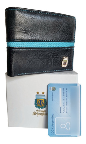  Billetera Afa Oficial Argentina 100% Orig Cuero Pu-licencia