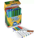 Marcadores Plumones Crayola Super Tips Lavables 100 Colores