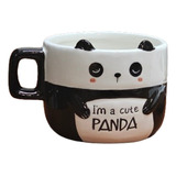 Taza 3d  Grande P/cafe  Panda Ceramica 420 Ml