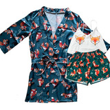 Conjuntos De Pijamas De Seda Satinada Para Mujer  Ropa Inter