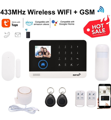  433mhz Wireless Wifi + Gsm Sistema De Seguridad De Alarma