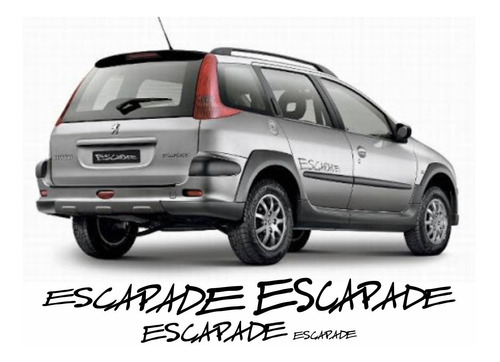 Kit 4 Adesivos Peugeot Sw Escapade 207 206