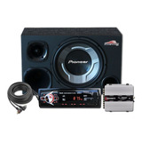 Kit Som Automotivo Radio Bluetooth Caixa Fiorino Trio