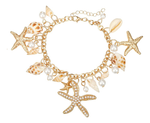 Ruoffeta Collar De Concha De Estrella De Mar, Pulsera De De