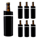 Porta Garrafa Térmico Camisinha Cerveja 600ml Kit C 6 Preto