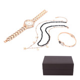 Conjunto De Joyas Para Mujer Reloj Pulsera Collar