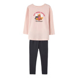 Conjunto Infantil Menina Longo Estampado Toddler 