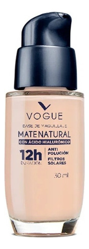 Base De Maquillaje En Cremoso Vogue Mate Natural Mate Natural