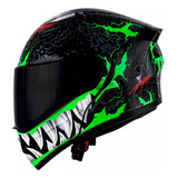 Casco Abatible Kov Estelar Troll Certificado Dot Mica Humo