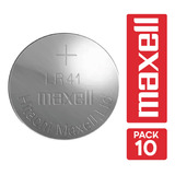 Pack 10 Pilas Lr41 Ag3 Maxell Alcalina 1.5v