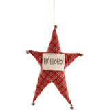 Percha Ho Ho Christmas Star, Rojo, 16 14 X 11 12