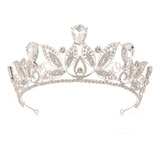 Tiara De Novia Begetto Crystal Crown Con Diamantes De Imitac