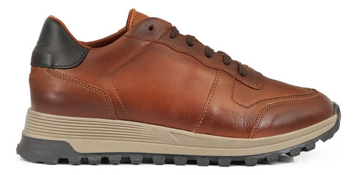 Zapatilla Hombre Cuero Urbana Briganti Confort Sneakers Goma