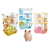 Seven Pet 10188 Hamster Cage, Color Rosa, 27 X 20.5 X 47 Cm