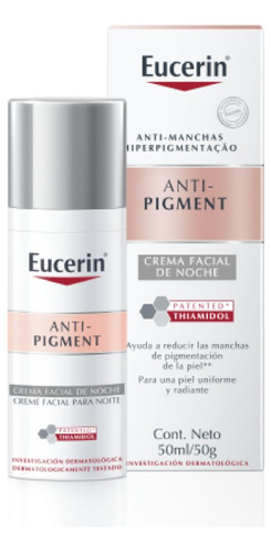 Crema De Noche Eucerin Anti-pigment Para Todo Tipo De Piel De 50ml/50g