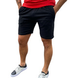 Bermuda Short Rustico De Jogging Bolsillo Con Cierre