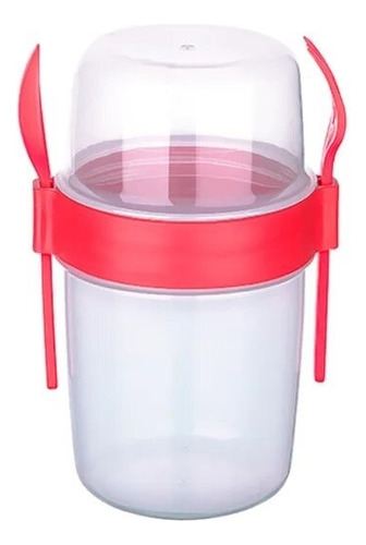 Vaso Organizador Para Yogurt Con Cereal Y Fruta, 1100 Ml