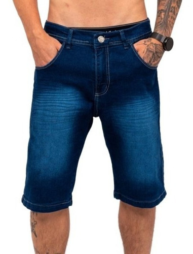 Bermudas Masculinas Jeans C\ Lycra Slim Fit