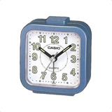 Reloj Despertador Analogico Casio Tq141 Luz Numeros Grandes. Color Azul
