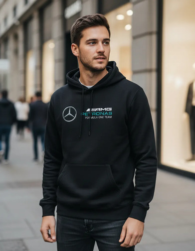 Sudadera Deportiva Amg Petronas  Mercedes F1 Formula 1 | Meses sin interés