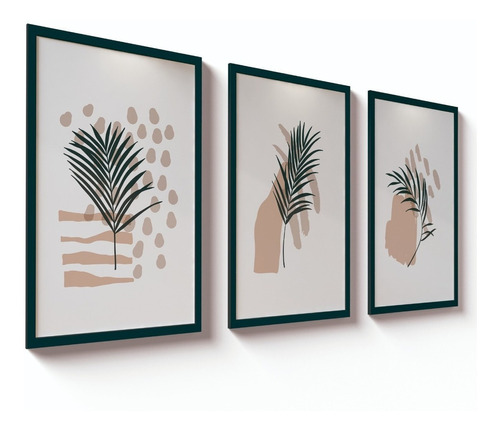 Kit 3 Quadro Decorativos 20x30 Planta Flores Sala