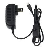 Eliminador Cargador Micro Usb Con Boton 5v 3a Celular Tablet