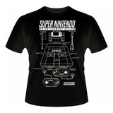 Camiseta Super Nintendo Games Retrô Clássicos Anos 80 Camisa