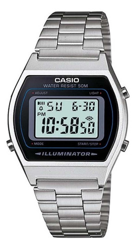 Relógio Unissex Digital Casio B640w Prata - Com Avarias