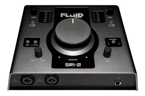 Interface De Áudio Fluid Audio Sri 2 Cor Preto 110v/220v