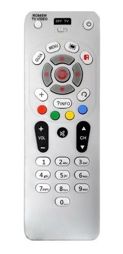 Controle Remoto Compativel Sky S14 Rc64sw Tv Livre Pre Pago