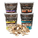 All Natural Wood Chips For Smoker, 4 Pack - Apple, Cher...