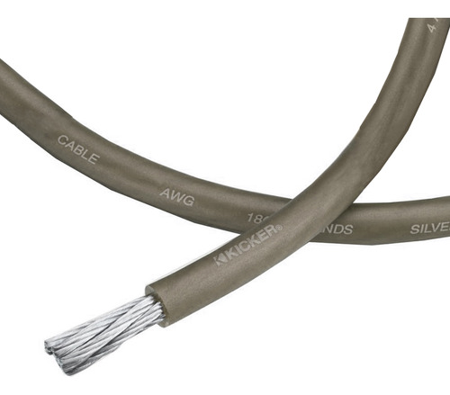 Cable Rollo Potencia Kicker 4 Gauges Gris 1 Metro Ofc Cobre