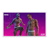 Quadro Decorativo Skin Fortnite 04  A2 60x42