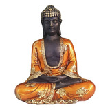 Buda Tibetano Hindu Meditação Manto Laranja Envelhecido