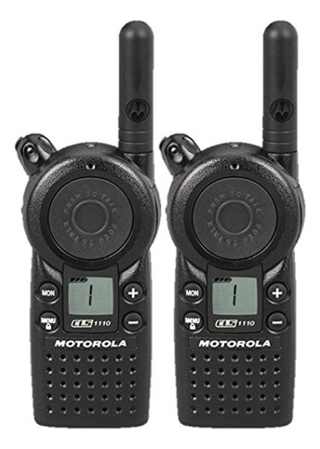 Paquete De 2 Walkie Talkies Radio (uhf) Bidireccionales Moto